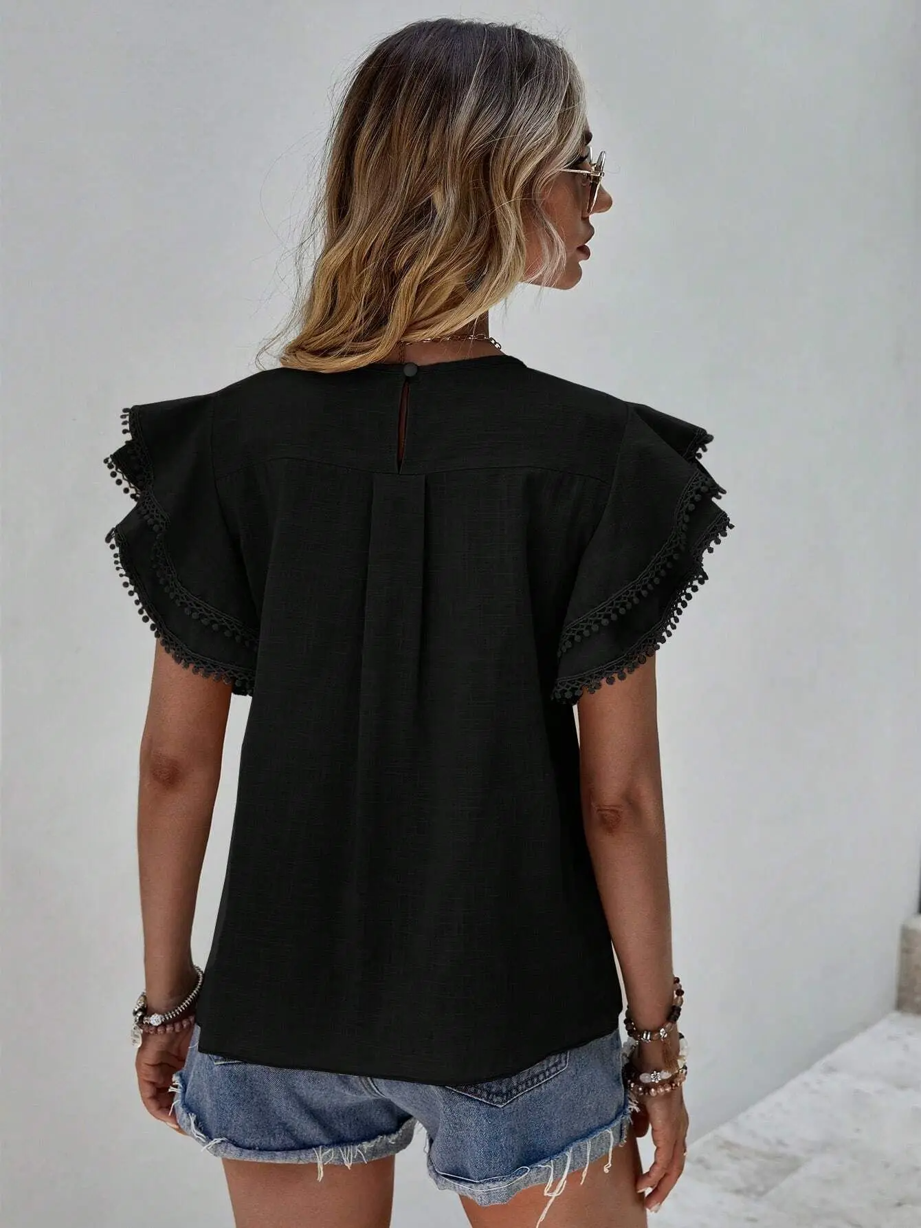 Luna Butterfly Sleeve Blouse